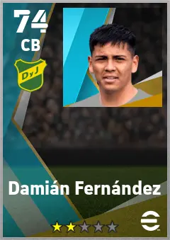 Damian Fernandez eFootball 2026 player card — 74 OVR CB
