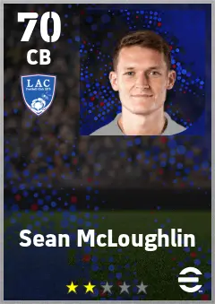 Sean McLoughlin eFootball 2026 player card — 70 OVR CB