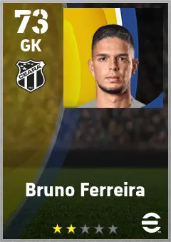 Bruno Ferreira eFootball 2026 player card — 73 OVR GK
