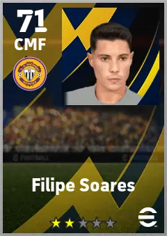 Filipe Soares eFootball 2026 player card — 71 OVR CMF