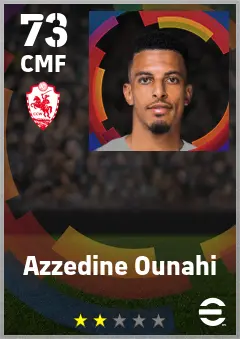Azzedine Ounahi eFootball 2026 player card — 73 OVR CMF