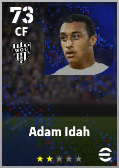 Adam Idah eFootball 2026 player card — 73 OVR CF