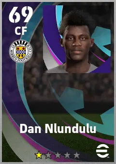 Dan Nlundulu eFootball 2026 player card — 69 OVR CF