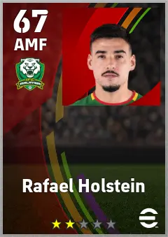 Rafael Holstein eFootball 2026 player card — 67 OVR AMF