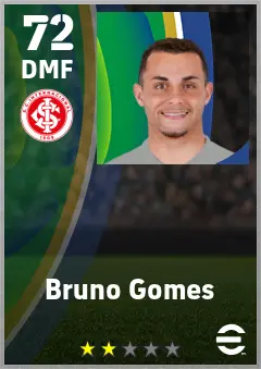 Bruno Gomes eFootball 2026 player card — 72 OVR DMF