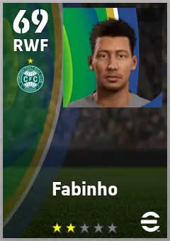 Fabinho eFootball 2026 player card — 69 OVR RWF