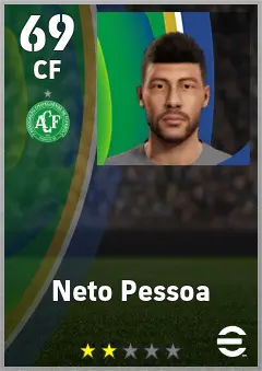 Neto Pessoa eFootball 2026 player card — 69 OVR CF