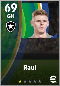 Raul eFootball 2026 player card — 69 OVR GK