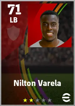 Nilton Varela eFootball 2026 player card — 71 OVR LB