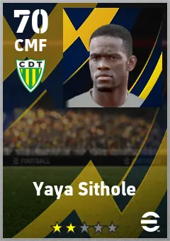 Yaya Sithole eFootball 2026 player card — 70 OVR CMF