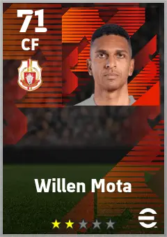 Willen Mota eFootball 2026 player card — 71 OVR CF