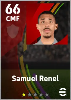 Samuel Renel eFootball 2026 player card — 66 OVR CMF