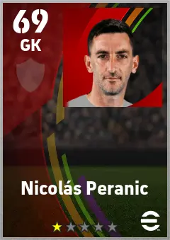 Nicolas Peranic eFootball 2026 player card — 69 OVR GK