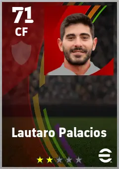 Lautaro Palacios eFootball 2026 player card — 71 OVR CF
