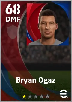 Bryan Ogaz eFootball 2026 player card — 68 OVR DMF