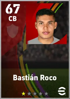 Bastian Roco eFootball 2026 player card — 67 OVR CB