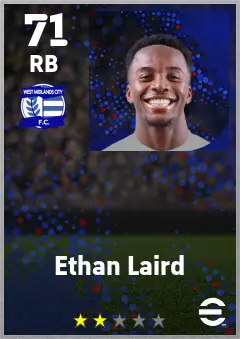 Ethan Laird eFootball 2026 player card — 71 OVR RB