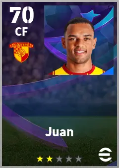 Juan eFootball 2026 player card — 70 OVR CF