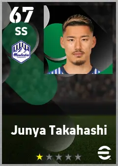 Junya Takahashi eFootball 2026 player card — 67 OVR SS