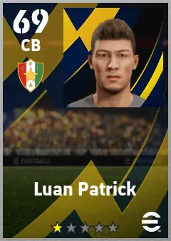 Luan Patrick eFootball 2026 player card — 69 OVR CB