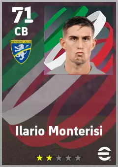 Ilario Monterisi eFootball 2026 player card — 71 OVR CB