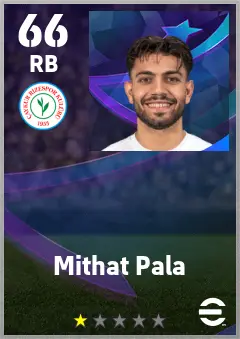 Mithat Pala eFootball 2026 player card — 66 OVR RB