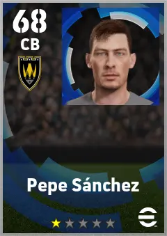 Pepe Sanchez eFootball 2026 player card — 68 OVR CB