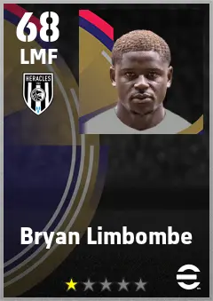 Bryan Limbombe eFootball 2026 player card — 68 OVR LMF