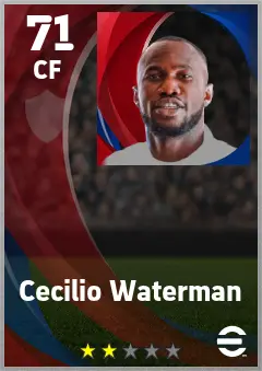 Cecilio Waterman eFootball 2026 player card — 71 OVR CF