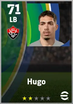 Hugo eFootball 2026 player card — 71 OVR LB