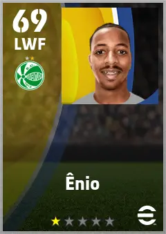 Enio eFootball 2026 player card — 69 OVR LWF