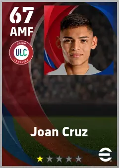 Joan Cruz eFootball 2026 player card — 67 OVR AMF