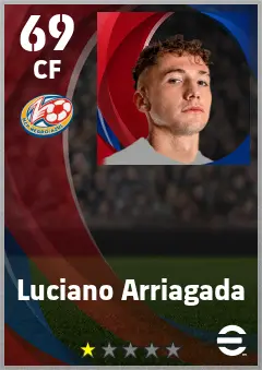 Luciano Arriagada eFootball 2026 player card — 69 OVR CF