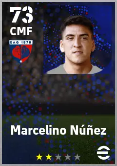 Marcelino Nunez eFootball 2026 player card — 73 OVR CMF