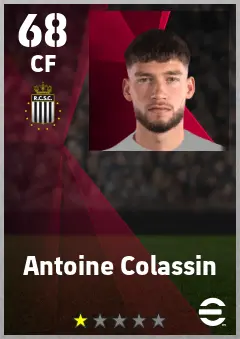 Antoine Colassin eFootball 2026 player card — 68 OVR CF