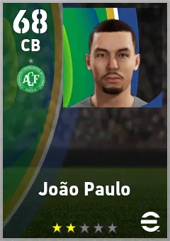 Joao Paulo eFootball 2026 player card — 68 OVR CB