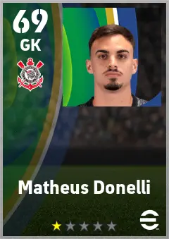 Matheus Donelli eFootball 2026 player card — 69 OVR GK