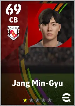 Jang Min-Gyu eFootball 2026 player card — 69 OVR CB