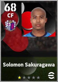 Solomon Sakuragawa eFootball 2026 player card — 68 OVR CF