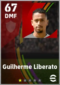 Guilherme Liberato eFootball 2026 player card — 67 OVR DMF