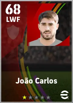 Joao Carlos eFootball 2026 player card — 68 OVR LWF