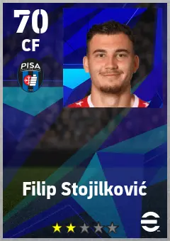 Filip Stojilkovic eFootball 2026 player card — 70 OVR CF