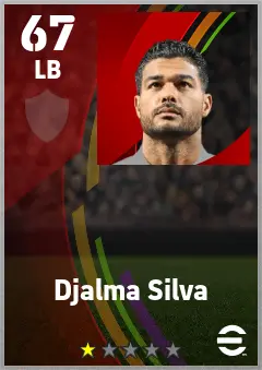 Djalma Silva eFootball 2026 player card — 67 OVR LB