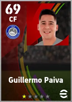 Guillermo Paiva eFootball 2026 player card — 69 OVR CF