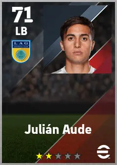 Julian Aude eFootball 2026 player card — 71 OVR LB