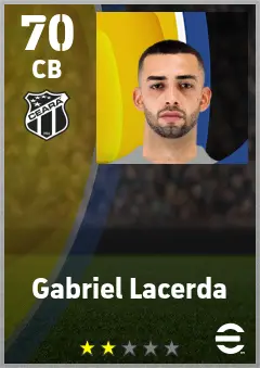 Gabriel Lacerda eFootball 2026 player card — 70 OVR CB