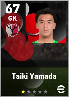 Taiki Yamada eFootball 2026 player card — 67 OVR GK