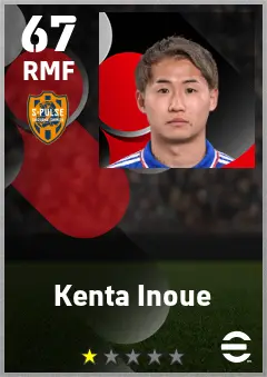 Kenta Inoue eFootball 2026 player card — 67 OVR RMF