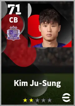 Kim Ju-Sung eFootball 2026 player card — 71 OVR CB