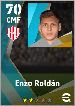 Enzo Roldan eFootball 2026 player card — 70 OVR CMF